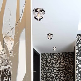 Modern Och Modern Kristall Mini Style Chrome Metal Flush Mount