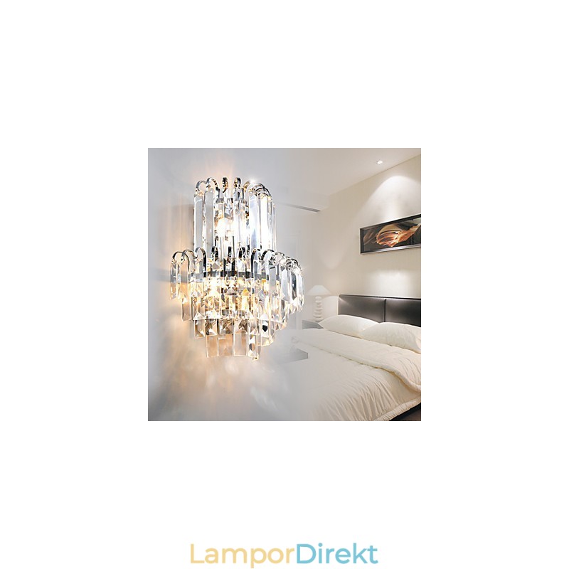 Vägglampetter Kristall Modernt Modernt Glas