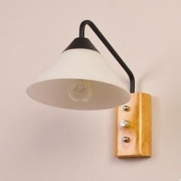 Japansk Koreansk Aisle Veranda Trappor Sovrum Sänglampa Vägglampa Glas Trä