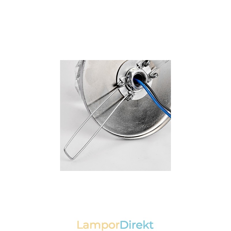 Modern Och Modern Kristall Mini Style Chrome Metal Flush Mount