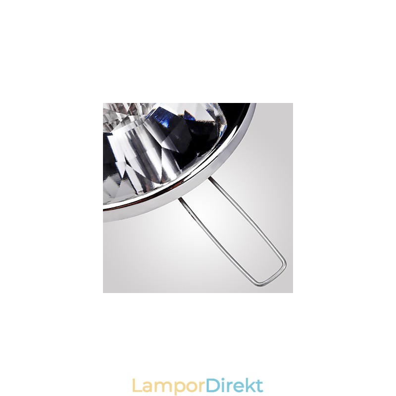Modern Och Modern Kristall Mini Style Chrome Metal Flush Mount
