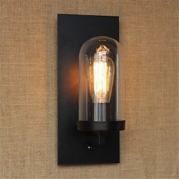 Rustik Lodge Country Retro Målning Funktion För Ögonskydd Ambient Light Wall Sconces