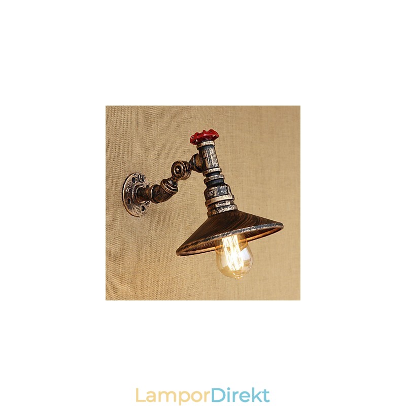 Country Retro Painting Feature För Mini Style Roterbar Light Swing Arm Lights Vägglampa