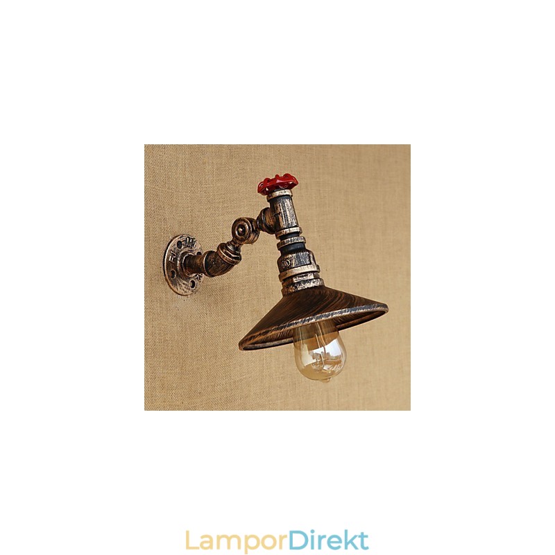 Country Retro Painting Feature För Mini Style Roterbar Light Swing Arm Lights Vägglampa
