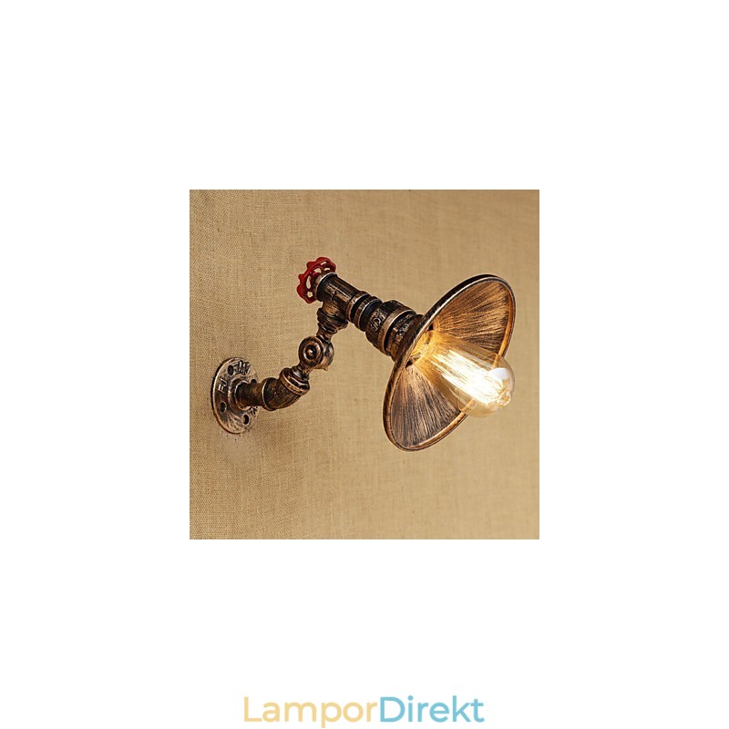 Country Retro Painting Feature För Mini Style Roterbar Light Swing Arm Lights Vägglampa