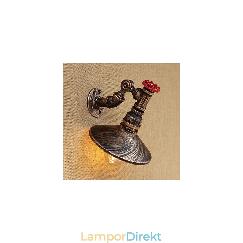 Country Retro Painting Feature För Mini Style Roterbar Light Swing Arm Lights Vägglampa