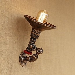 Country Retro Painting Feature För Mini Style Roterbar Light Swing Arm Lights Vägglampa
