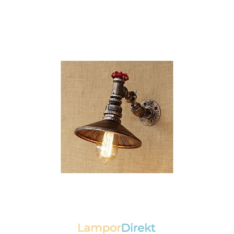 Country Retro Painting Feature För Mini Style Roterbar Light Swing Arm Lights Vägglampa