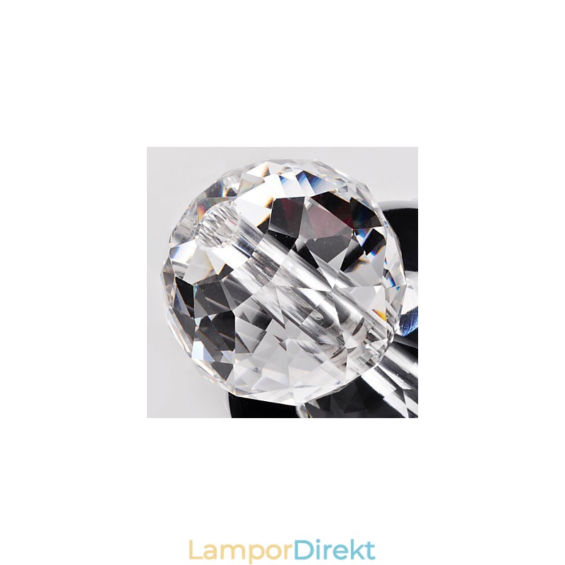 Modern Och Modern Kristall Mini Style Chrome Metal Flush Mount