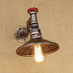 Country Retro Painting Feature För Mini Style Roterbar Light Swing Arm Lights Vägglampa