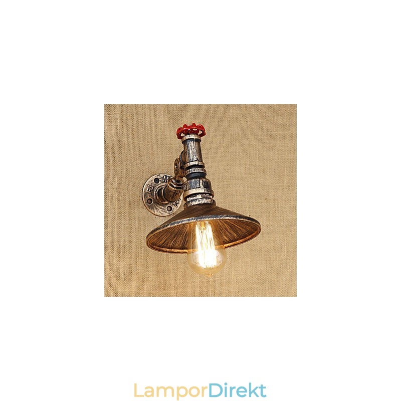 Country Retro Painting Feature För Mini Style Roterbar Light Swing Arm Lights Vägglampa