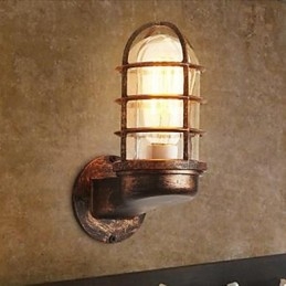 Vardagsrum Kafé Klädaffär Bar Balkong Retro Vägglampa
