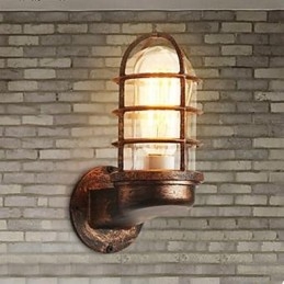 Vardagsrum Kafé Klädaffär Bar Balkong Retro Vägglampa
