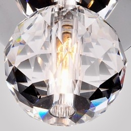 Modern Och Modern Kristall Mini Style Chrome Metal Flush Mount