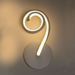 Enkel Modern Lampa Sänglampa Vägglampa Lampa Aluminium Korridor Balkongbelysning