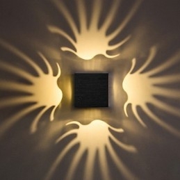 Modern Light Aluminium Flush Mount Vägglampa Dekorera Vägglampor
