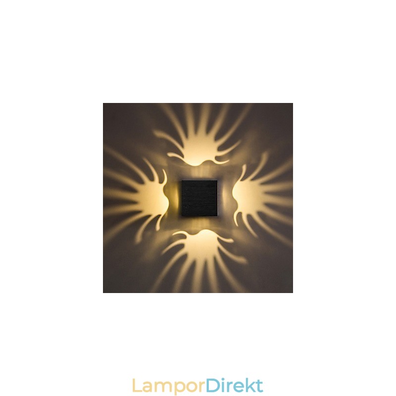Modern Light Aluminium Flush Mount Vägglampa Dekorera Vägglampor