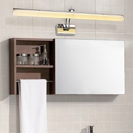 Integrerad Modern Och Modern Kromfunktion För Omgivande Ljus Badrumsbelysning Vägglampa