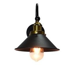Vägglampa Vägglampor Väggjärn Vägglampa Stum Svart Ljussabel Lampa På Vägg