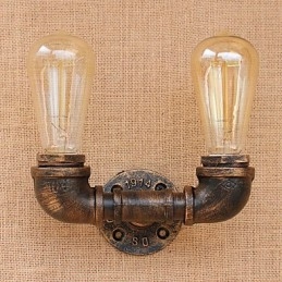 Country Retro Painting Feature För Mini Style Ambient Light Wall Sconces Wall Light