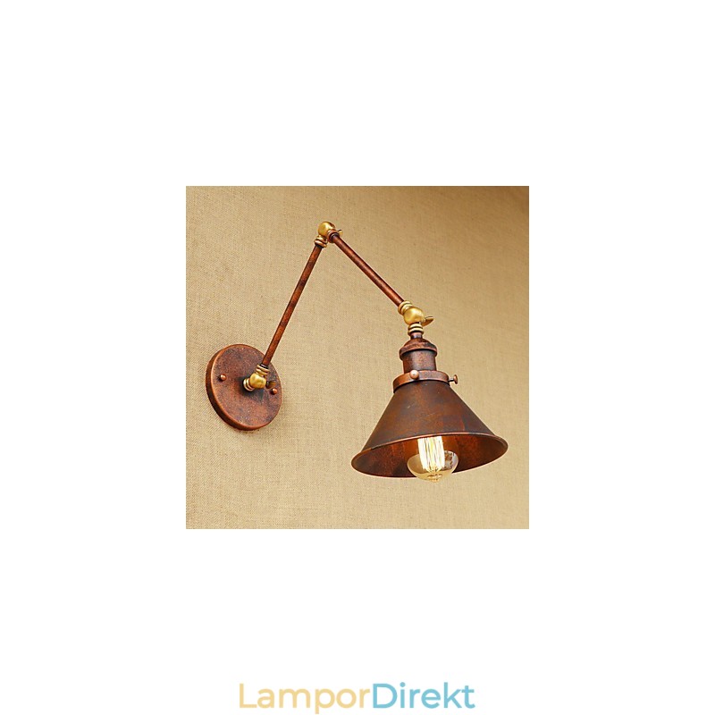 Vägglampa Mässing Vintage Industriell Vägglampa Ljus Hembelysning Inomhusdekor Vägglampa