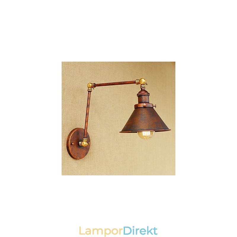Vägglampa Mässing Vintage Industriell Vägglampa Ljus Hembelysning Inomhusdekor Vägglampa