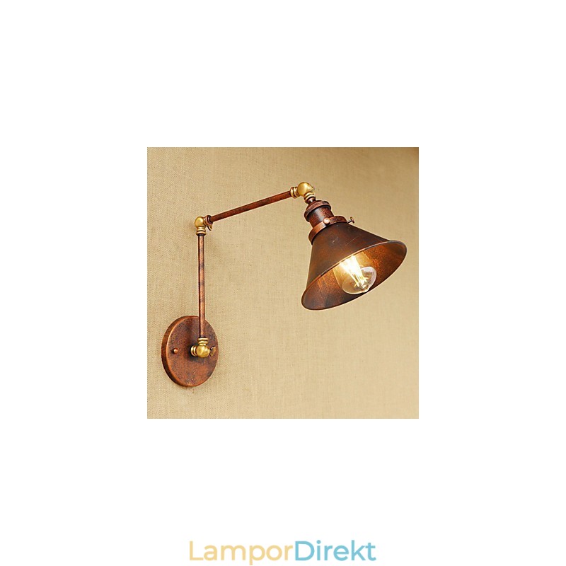 Vägglampa Mässing Vintage Industriell Vägglampa Ljus Hembelysning Inomhusdekor Vägglampa