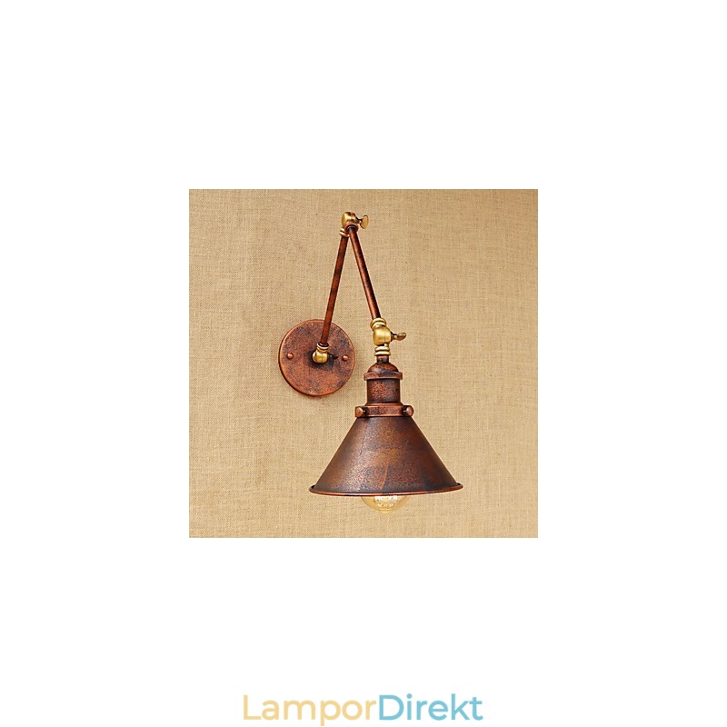 Vägglampa Mässing Vintage Industriell Vägglampa Ljus Hembelysning Inomhusdekor Vägglampa