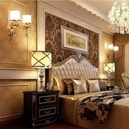 Modern Och Modern Galvaniserad Funktion För Ögonskydd Ambient Light Wall Sconces Wall Light