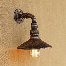 Rustik Lodge Country Retro Målning Funktion För Mini Style Ambient Light Wall Sconces