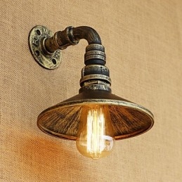 Rustik Lodge Country Retro Målning Funktion För Mini Style Ambient Light Wall Sconces