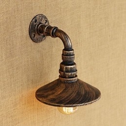 Rustik Lodge Country Retro Målning Funktion För Mini Style Ambient Light Wall Sconces