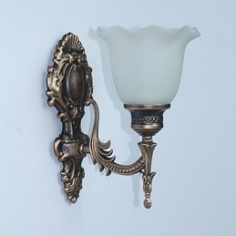 Europeisk Stil Retro Vägglampa Hotell Korridor Lampa Korridor Ljus Spegel Front Lampa Single Head Sänglampa