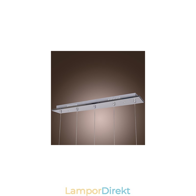 Modern Contemporary Island Crystal Chrome Pendellampa