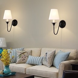 Rustik Lodge Black Oxide Finish Funktion För Ögonskydd Ambient Light Wall Sconces Wall Light