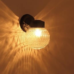 Modern Och Modern Svartoxidfinishfunktion För Mini Style Ambient Light Wall Sconces Wall Light