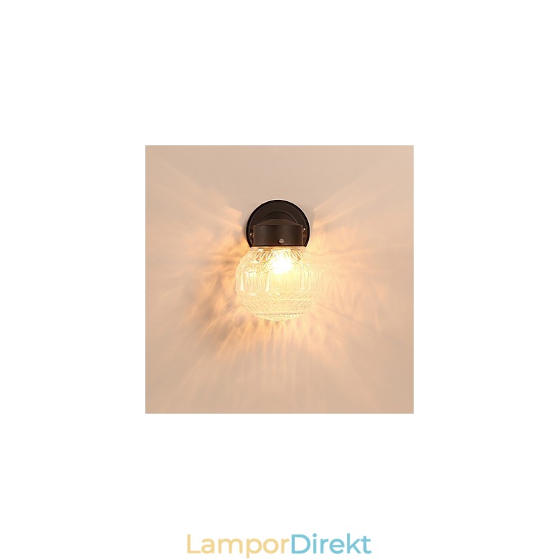 Modern Och Modern Svartoxidfinishfunktion För Mini Style Ambient Light Wall Sconces Wall Light