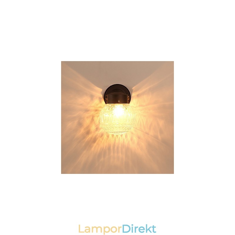 Modern Och Modern Svartoxidfinishfunktion För Mini Style Ambient Light Wall Sconces Wall Light