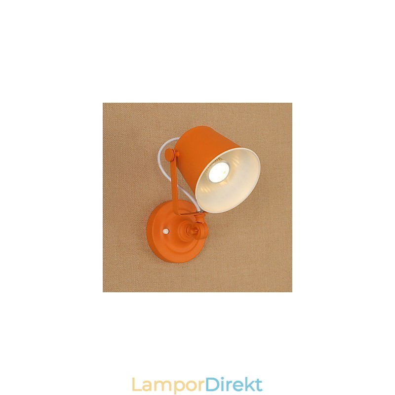 Målat Stål Vägglampa Stum Svart Amerikansk Kaffe Dekoration Retro Väggljus Ljussabel Lampa På Vägg