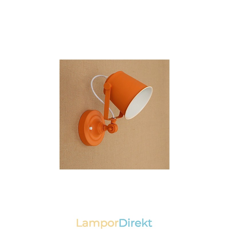 Målat Stål Vägglampa Stum Svart Amerikansk Kaffe Dekoration Retro Väggljus Ljussabel Lampa På Vägg