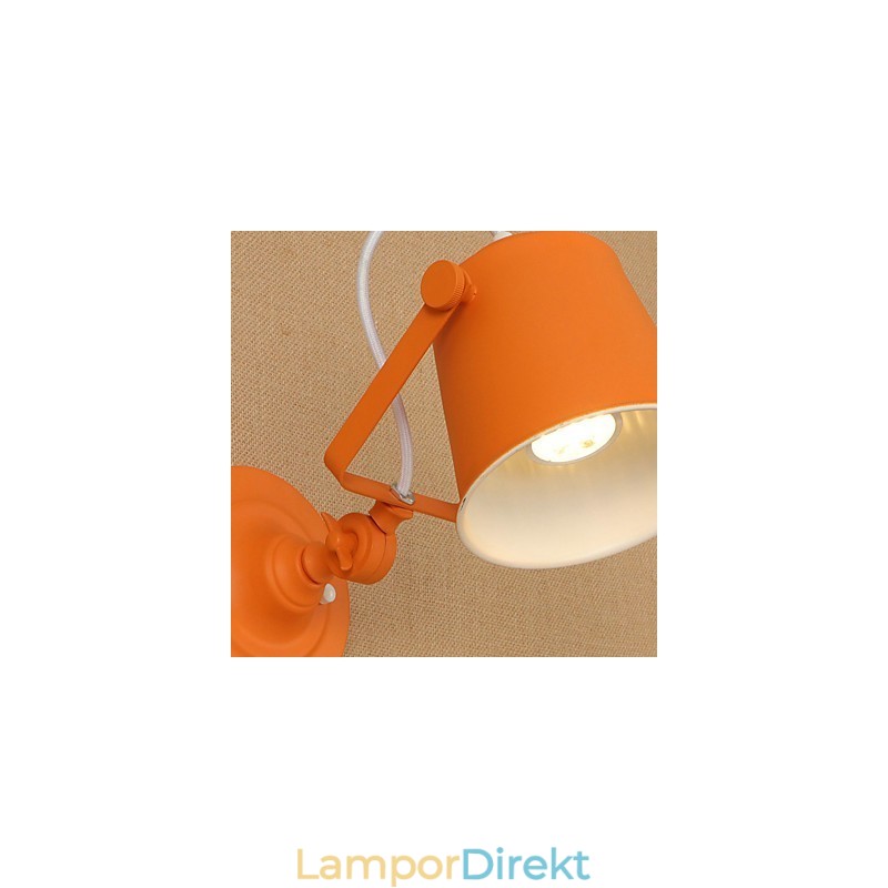 Målat Stål Vägglampa Stum Svart Amerikansk Kaffe Dekoration Retro Väggljus Ljussabel Lampa På Vägg