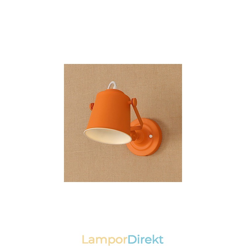 Målat Stål Vägglampa Stum Svart Amerikansk Kaffe Dekoration Retro Väggljus Ljussabel Lampa På Vägg