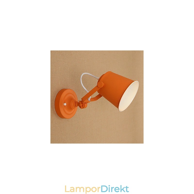 Målat Stål Vägglampa Stum Svart Amerikansk Kaffe Dekoration Retro Väggljus Ljussabel Lampa På Vägg