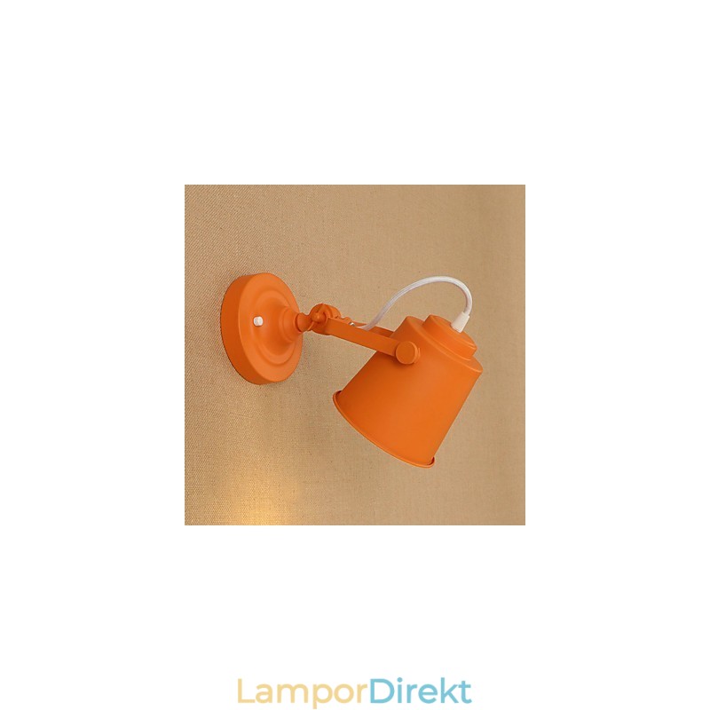 Målat Stål Vägglampa Stum Svart Amerikansk Kaffe Dekoration Retro Väggljus Ljussabel Lampa På Vägg
