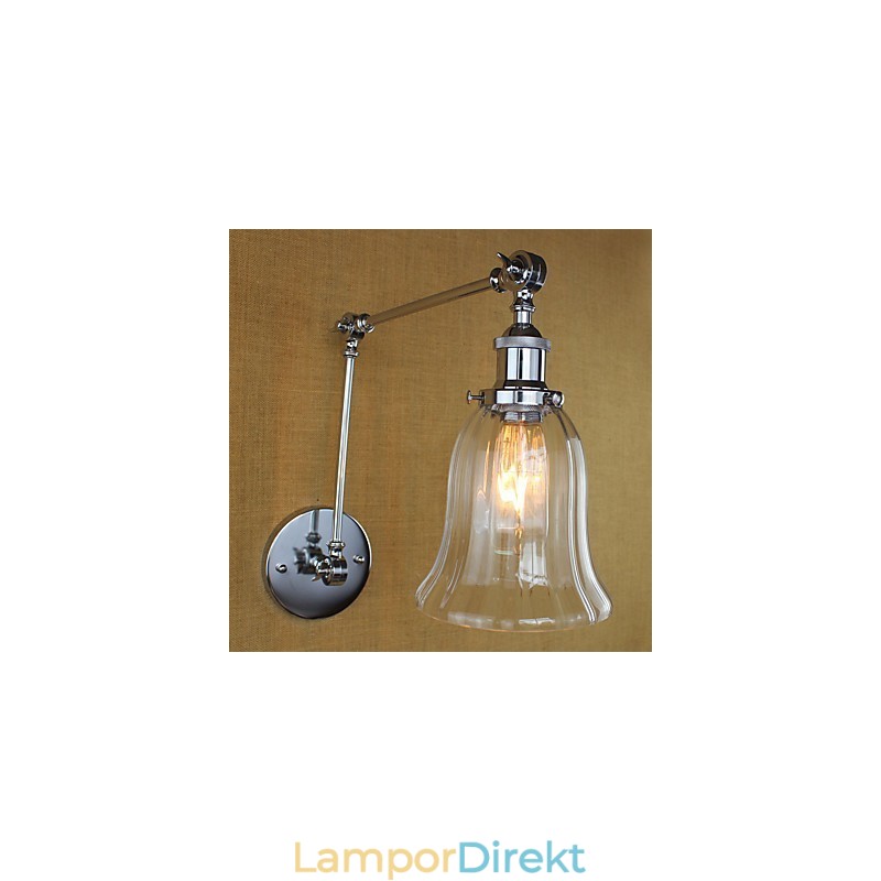 Country Retro Galvaniserad Funktion För Ögonskydd I Ministil Ambient Light Swing Arm Lights Wall