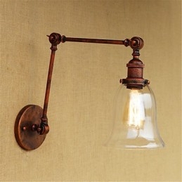 Country Retro Galvaniserad Funktion För Ögonskydd I Ministil Ambient Light Swing Arm Lights Wall