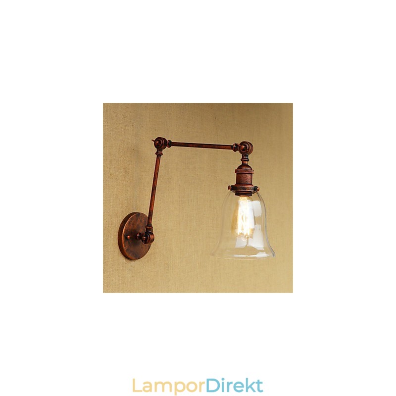 Country Retro Galvaniserad Funktion För Ögonskydd I Ministil Ambient Light Swing Arm Lights Wall