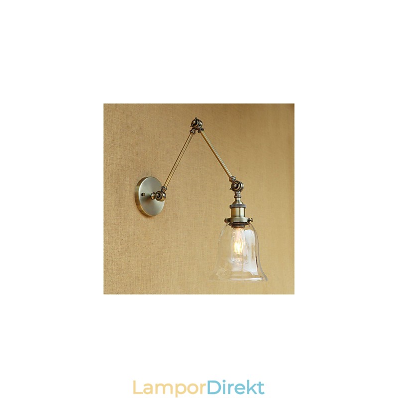Country Retro Galvaniserad Funktion För Ögonskydd I Ministil Ambient Light Swing Arm Lights Wall