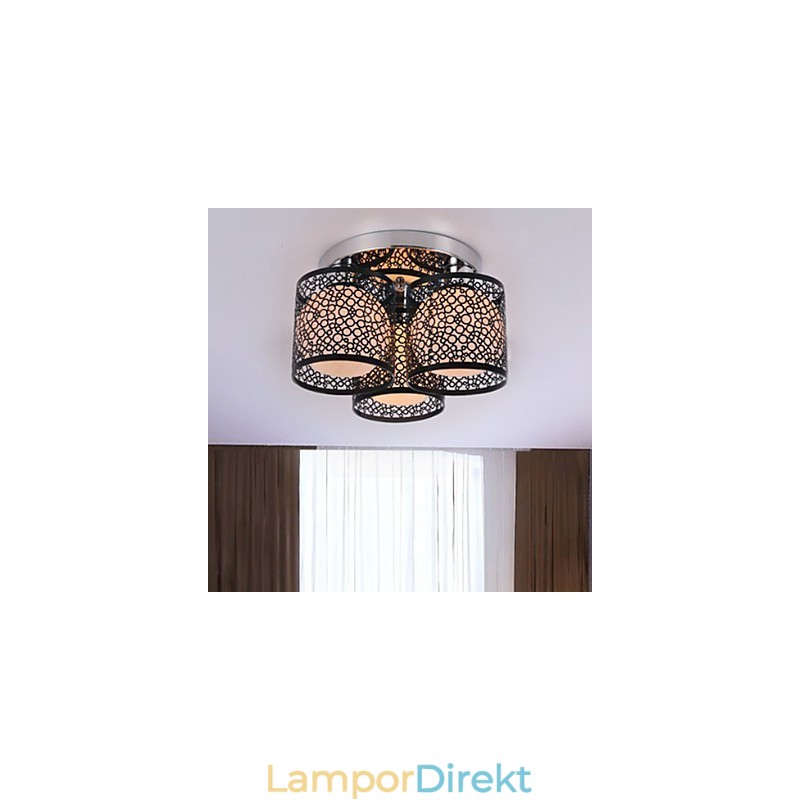Modern Samtida Målning Metal Flush Mount
