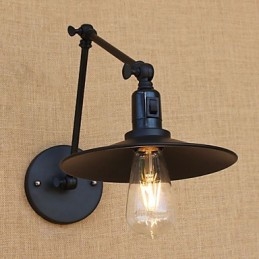 Country Retro Målning Funktion För Mini Style Swing Arm Svängarm Lights Vägglampa